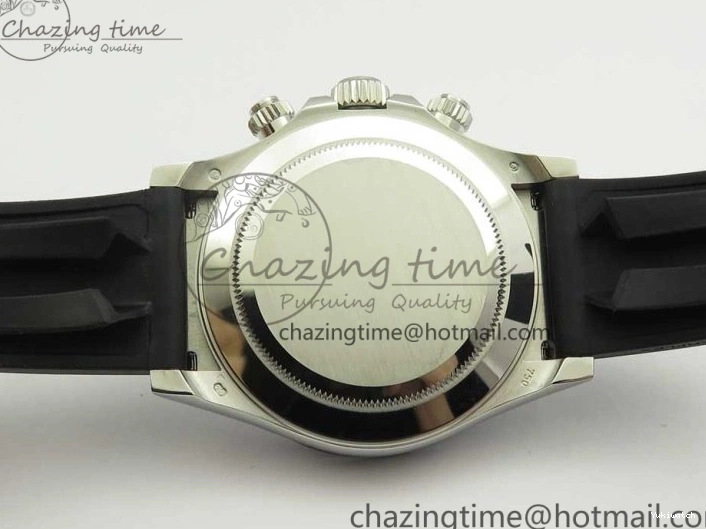 Daytona SS 1:1 Edition Noob Strap Black Best Rubber (Free SA4130 on Dial 904L Blue Extra Case Strap) 116519 0411